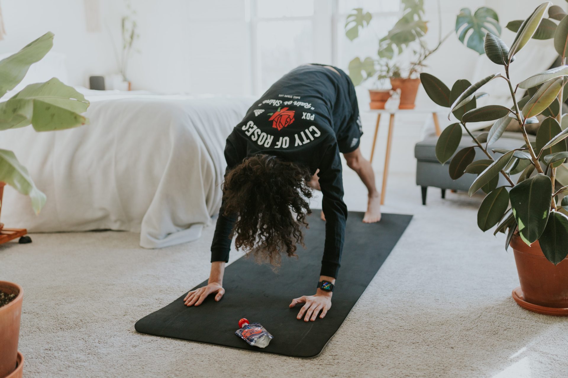 Home yoga workout